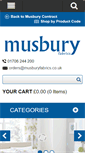 Mobile Screenshot of musburyfabrics.co.uk